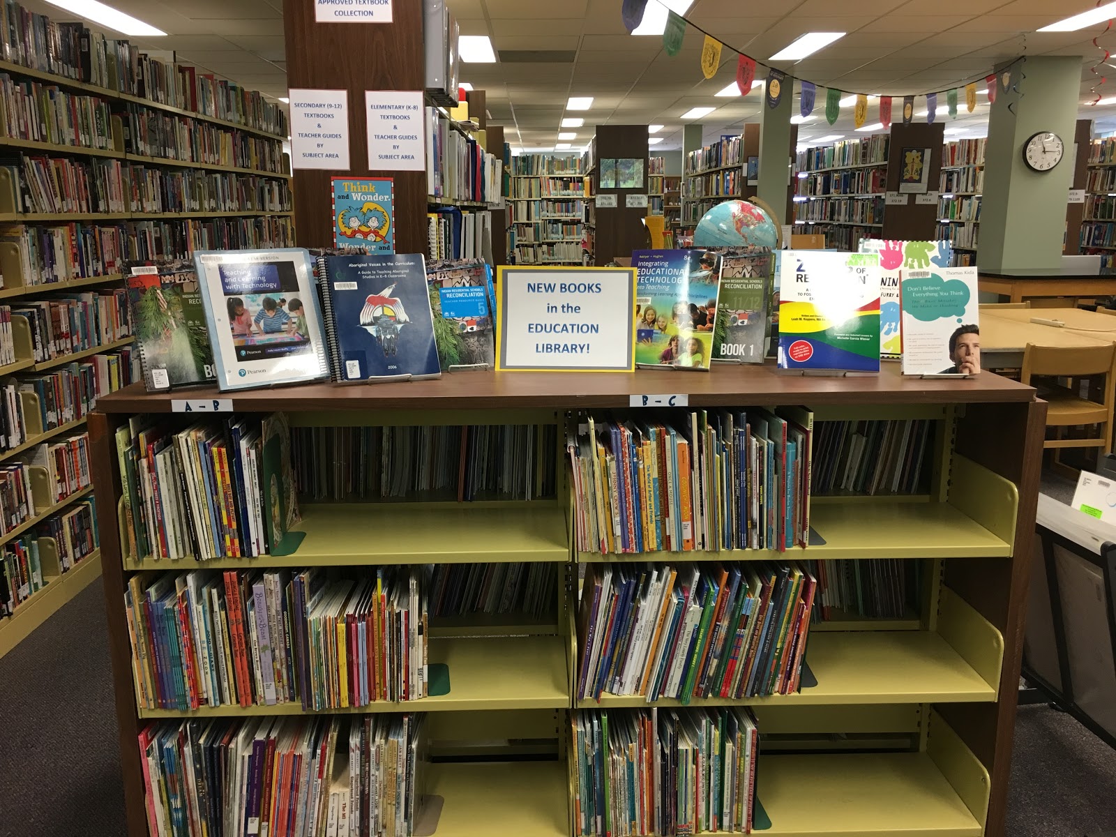 New Education Books Shelf